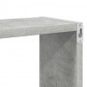 Półki ścienne kostki, 6 szt., szarość betonu, 80x15x26,5 cm