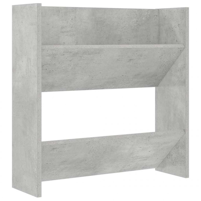 Półka ścienna na buty, szara, 60x18x60 cm, płyta wiórowa