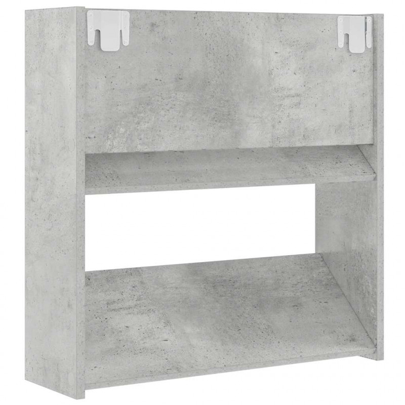 Półki ścienne na buty 2 szt., szare, 60x18x60 cm, płyta wiórowa