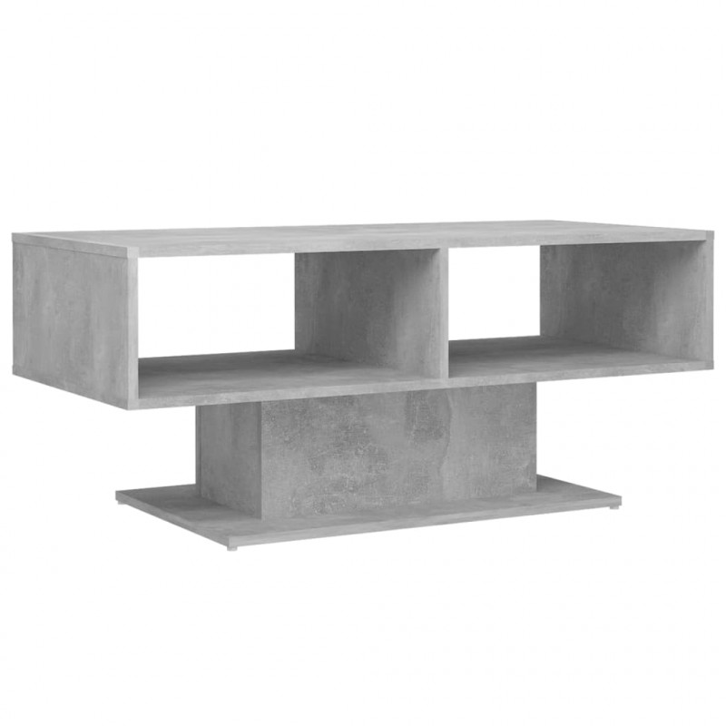 Stolik kawowy, szarość betonu, 103,5x50x44,5 cm