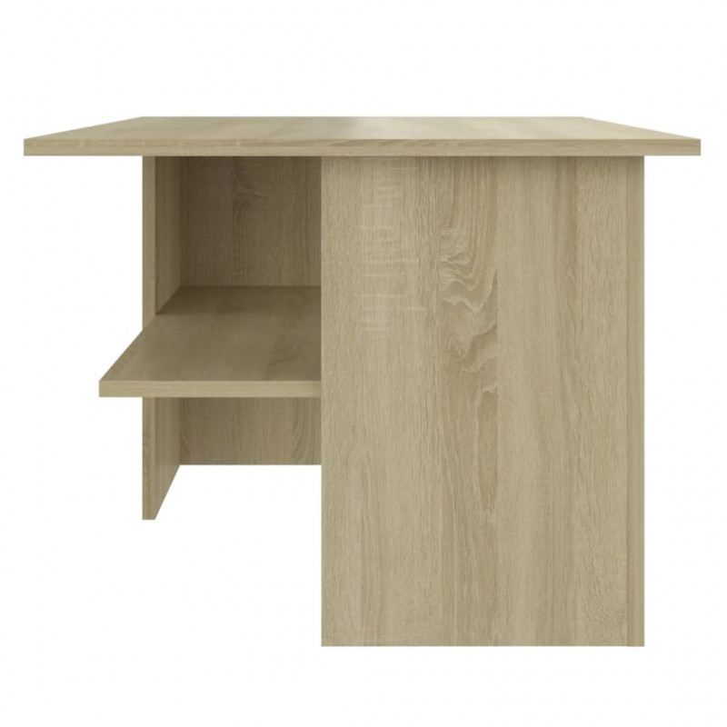 Stolik kawowy, dąb sonoma 90x60x46,5 cm materiał drewnopochodny