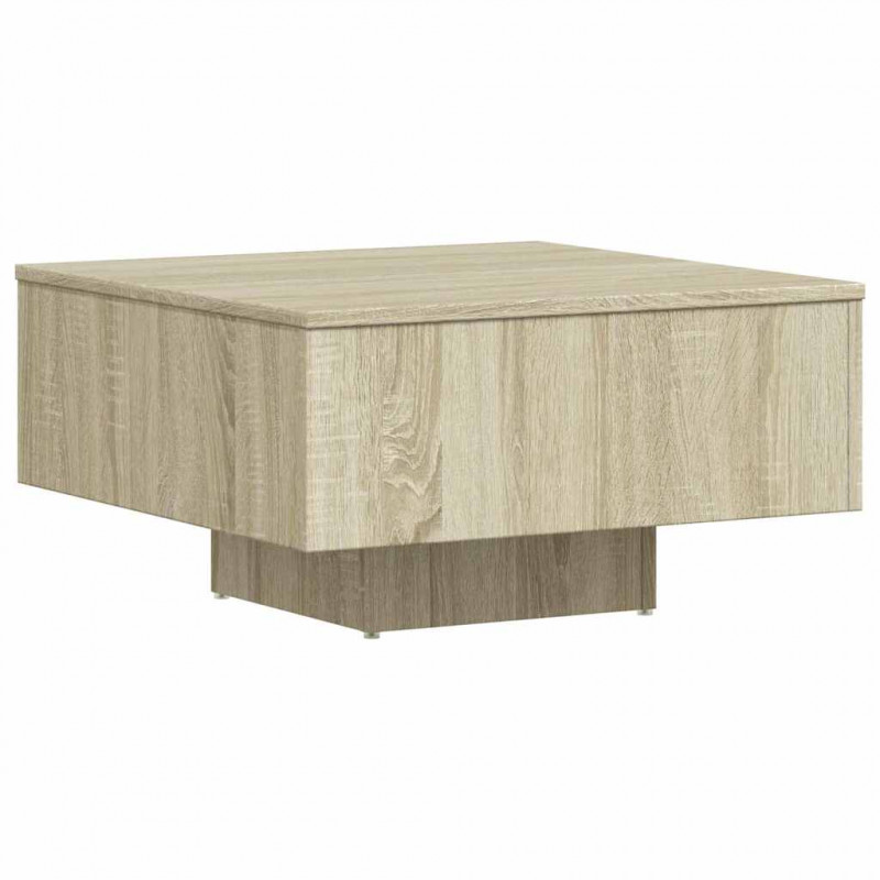 Stolik kawowy, dąb sonoma 60x60x31,5 cm materiał drewnopochodny