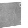 Półki ścienne, 2 szt., szarość betonu, 80x11,5x18 cm, płyta