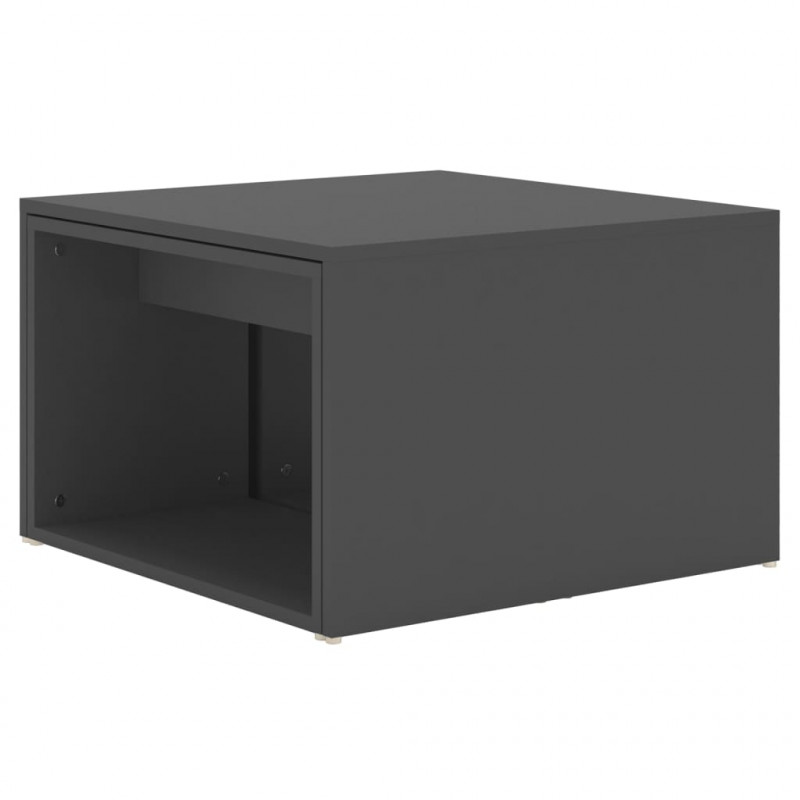 Zestaw 3 stolików kawowych, szary, 60x60x38 cm
