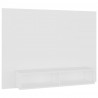 Wisząca szafka pod TV, biała, 120x23,5x90 cm