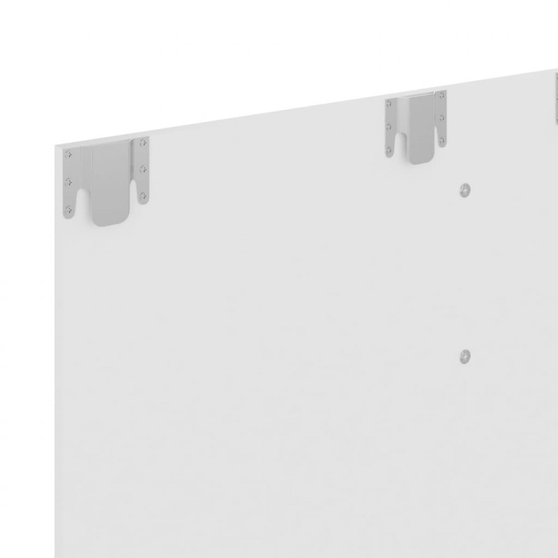 Wisząca szafka pod TV, biała, 120x23,5x90 cm