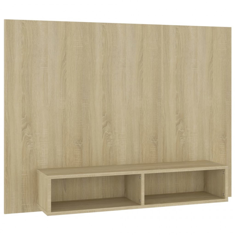 Wisząca szafka pod TV, dąb sonoma, 120x23,5x90 cm