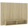 Wisząca szafka pod TV, dąb sonoma, 120x23,5x90 cm