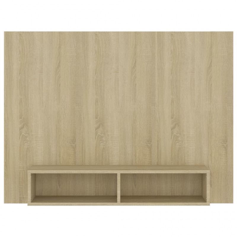 Wisząca szafka pod TV, dąb sonoma, 120x23,5x90 cm