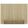 Wisząca szafka pod TV, dąb sonoma, 120x23,5x90 cm