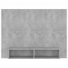 Wisząca szafka pod TV, szarość betonu, 120x23,5x90 cm