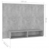 Wisząca szafka pod TV, szarość betonu, 120x23,5x90 cm