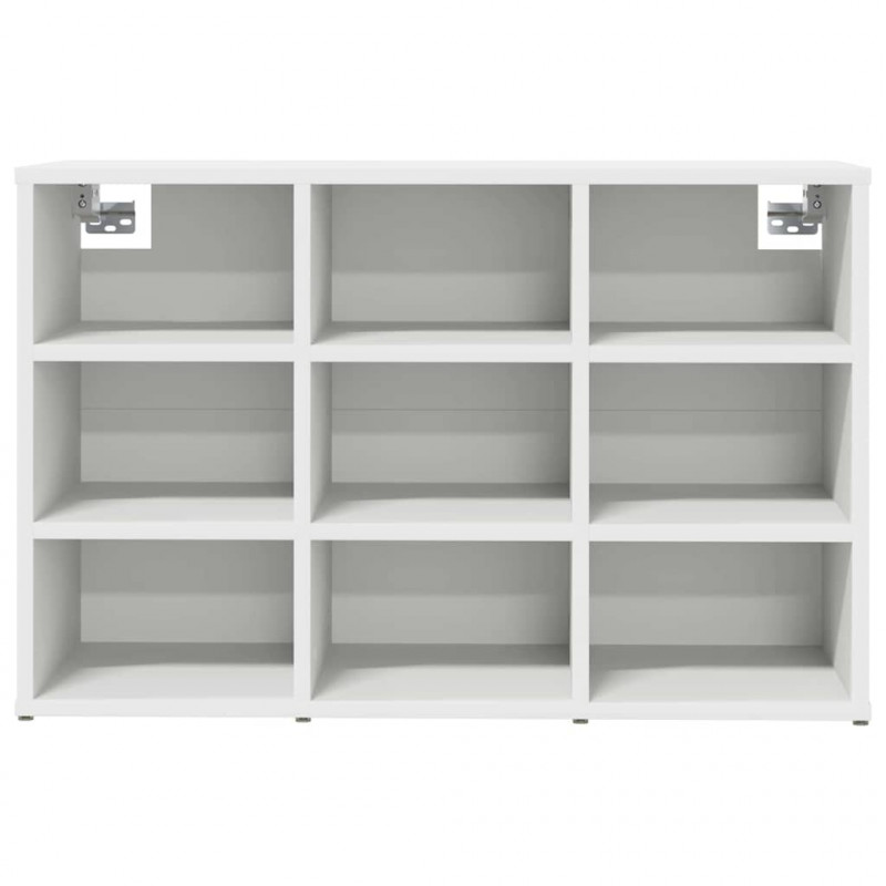 Szafka na buty Biały 77,5 x 30 x 51 cm Materiał drewnopochodny