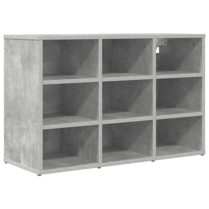 Szafka na buty z półką Betonowy szary 77,5 x 30 x 51 cm