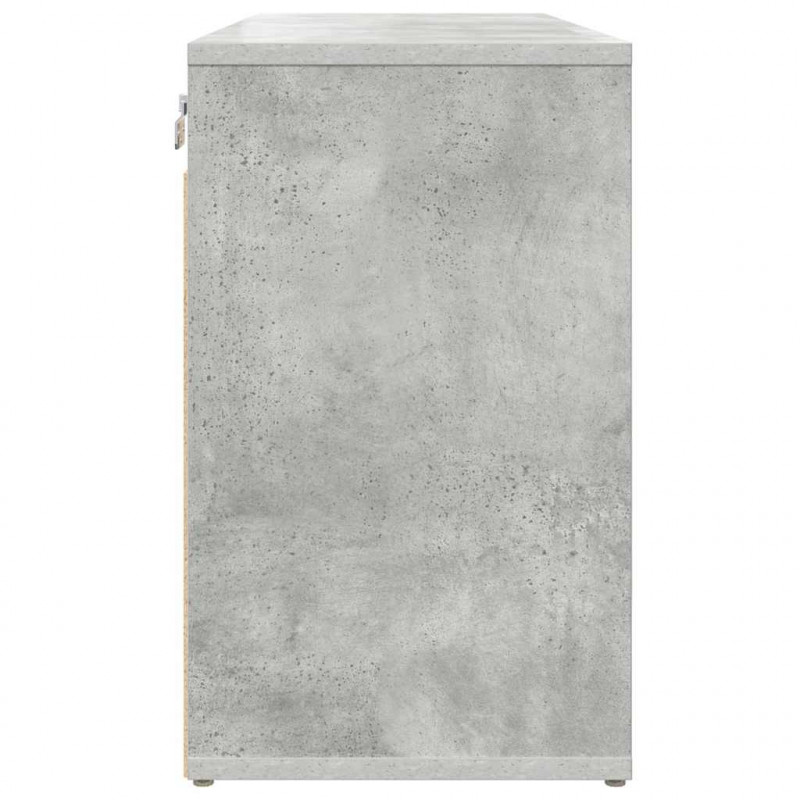 Szafka na buty z półką Betonowy szary 77,5 x 30 x 51 cm