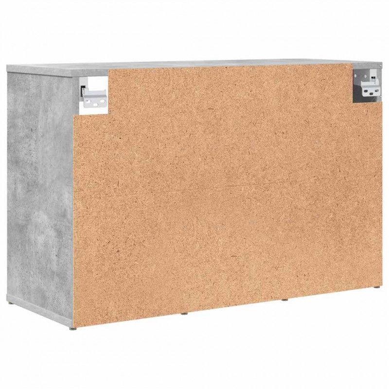 Szafka na buty z półką Betonowy szary 77,5 x 30 x 51 cm