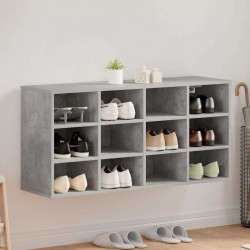 Szafka na buty z półką Betonowy szary 103 x 30 x 51 cm