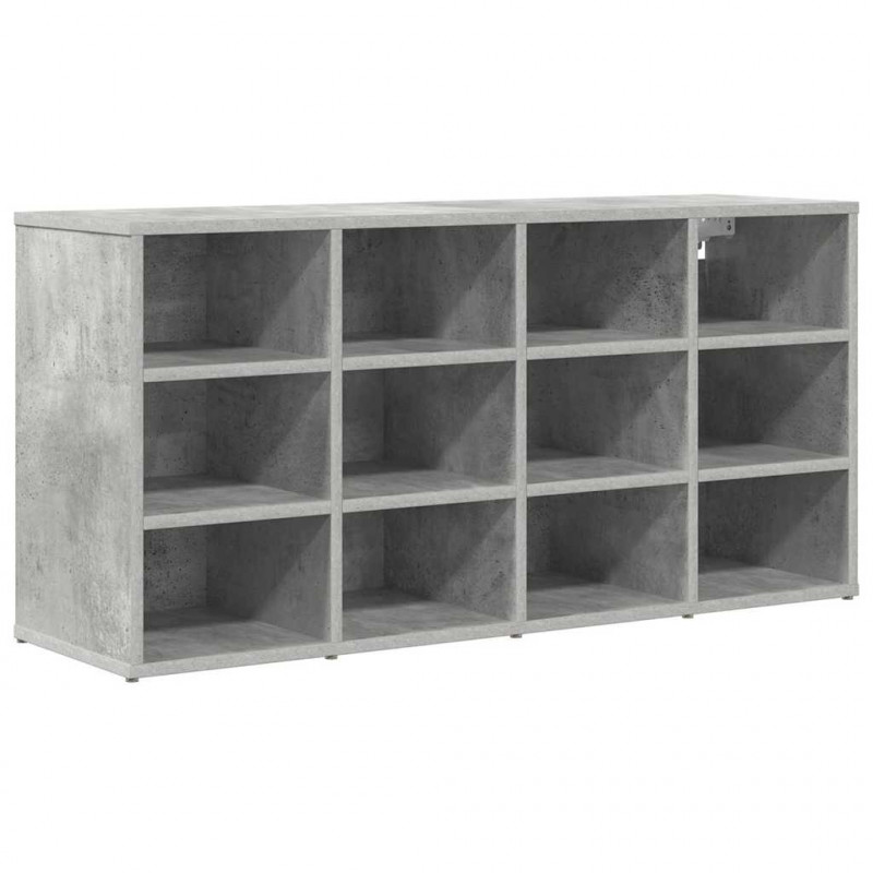 Szafka na buty z półką Betonowy szary 103 x 30 x 51 cm