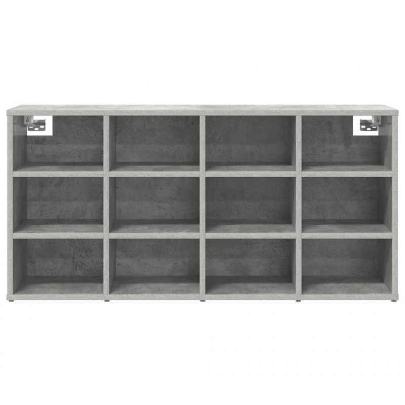 Szafka na buty z półką Betonowy szary 103 x 30 x 51 cm