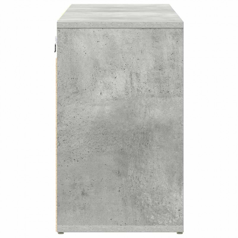 Szafka na buty z półką Betonowy szary 103 x 30 x 51 cm