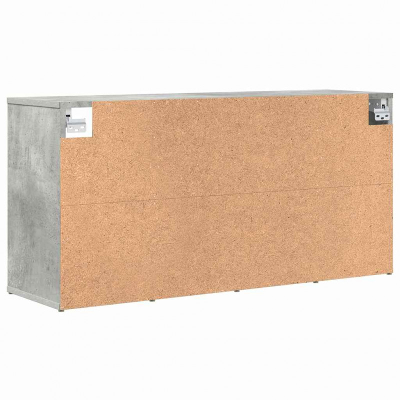 Szafka na buty z półką Betonowy szary 103 x 30 x 51 cm