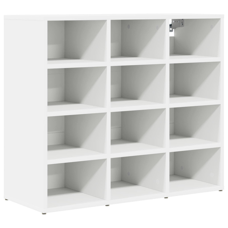 Szafka na buty Biały 77,5 x 30 x 67 cm Materiał drewnopochodny
