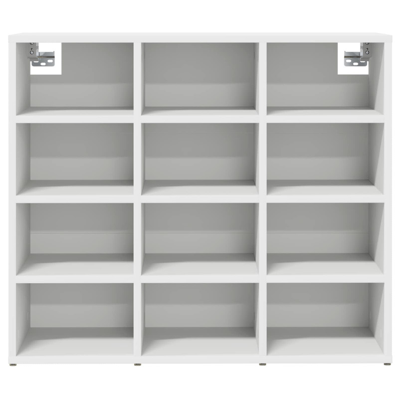 Szafka na buty Biały 77,5 x 30 x 67 cm Materiał drewnopochodny