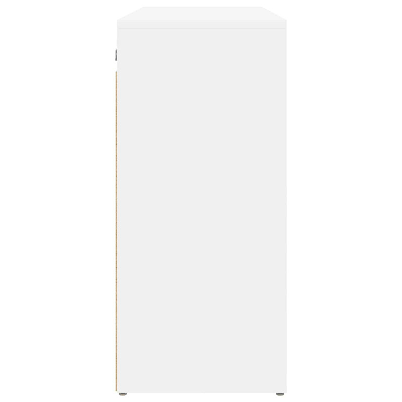 Szafka na buty Biały 77,5 x 30 x 67 cm Materiał drewnopochodny