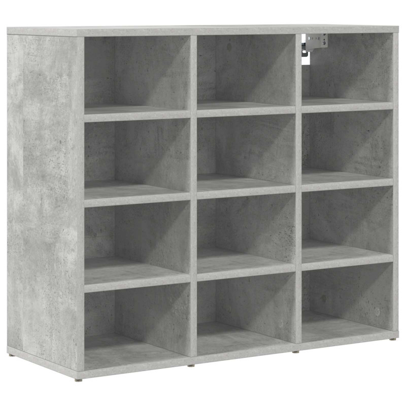 Szafka na buty z półką Betonowy szary 77,5 x 30 x 67 cm