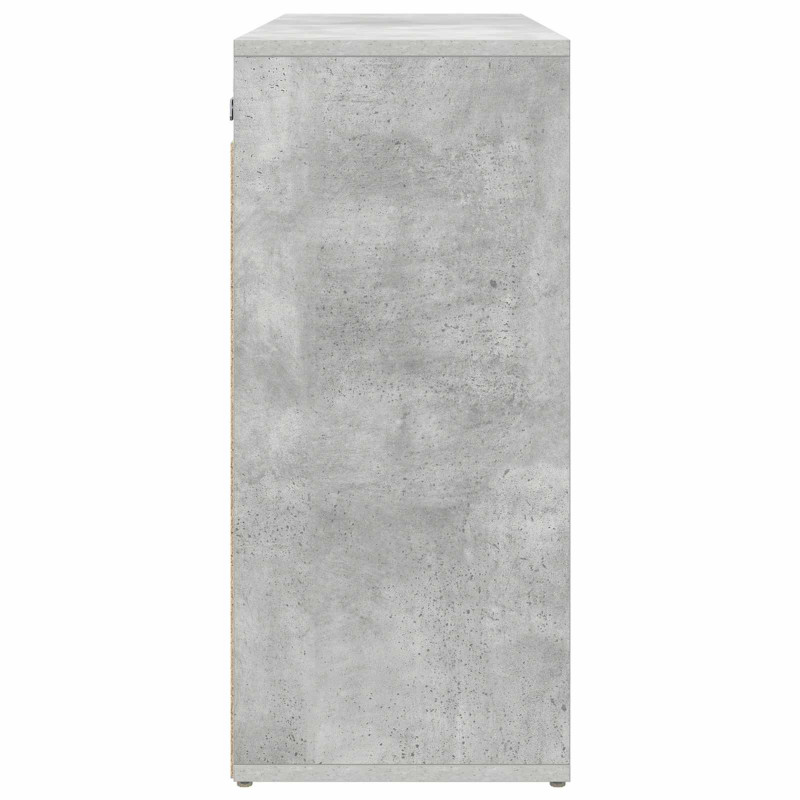 Szafka na buty z półką Betonowy szary 77,5 x 30 x 67 cm