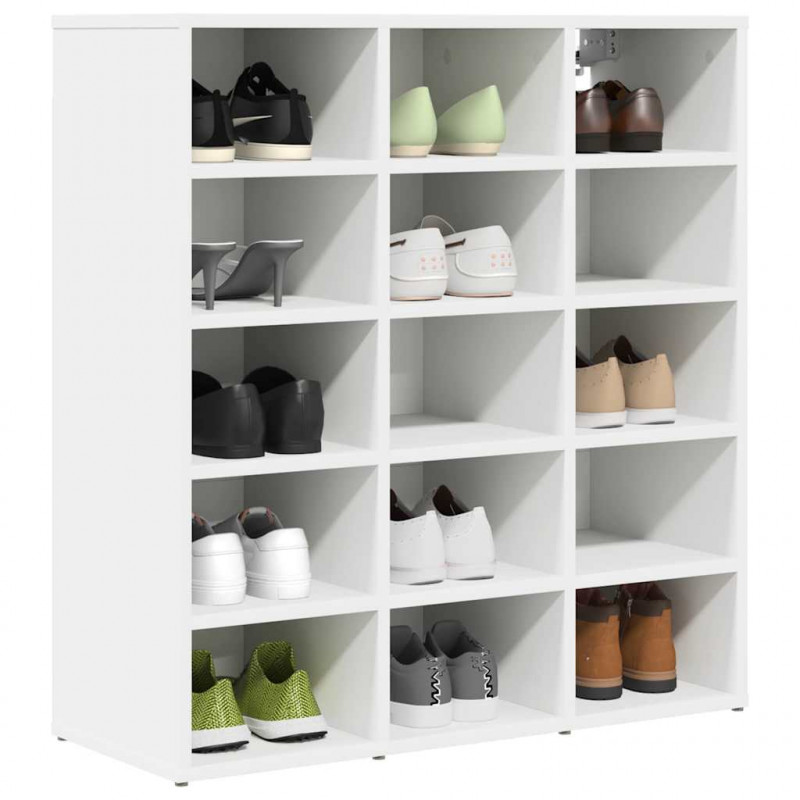 Szafka na buty z półką Biały 77,5 x 30 x 83,5 cm