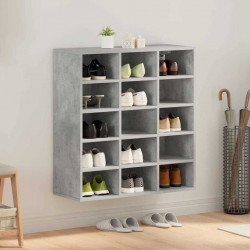 Szafka na buty z półką Betonowy szary 77,5 x 30 x 83,5 cm