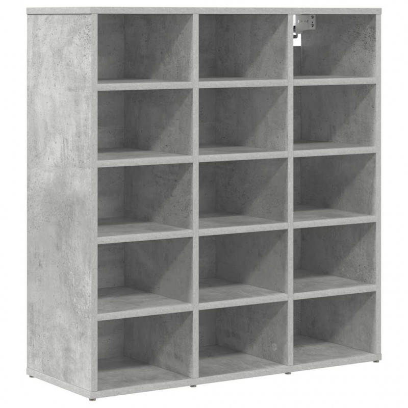 Szafka na buty z półką Betonowy szary 77,5 x 30 x 83,5 cm