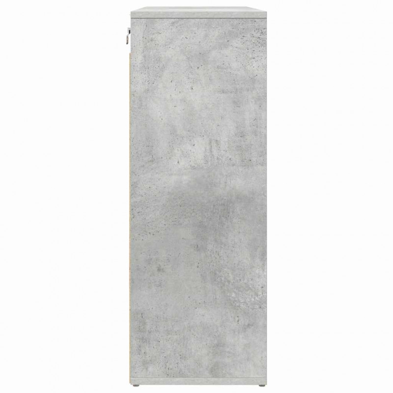 Szafka na buty z półką Betonowy szary 77,5 x 30 x 83,5 cm