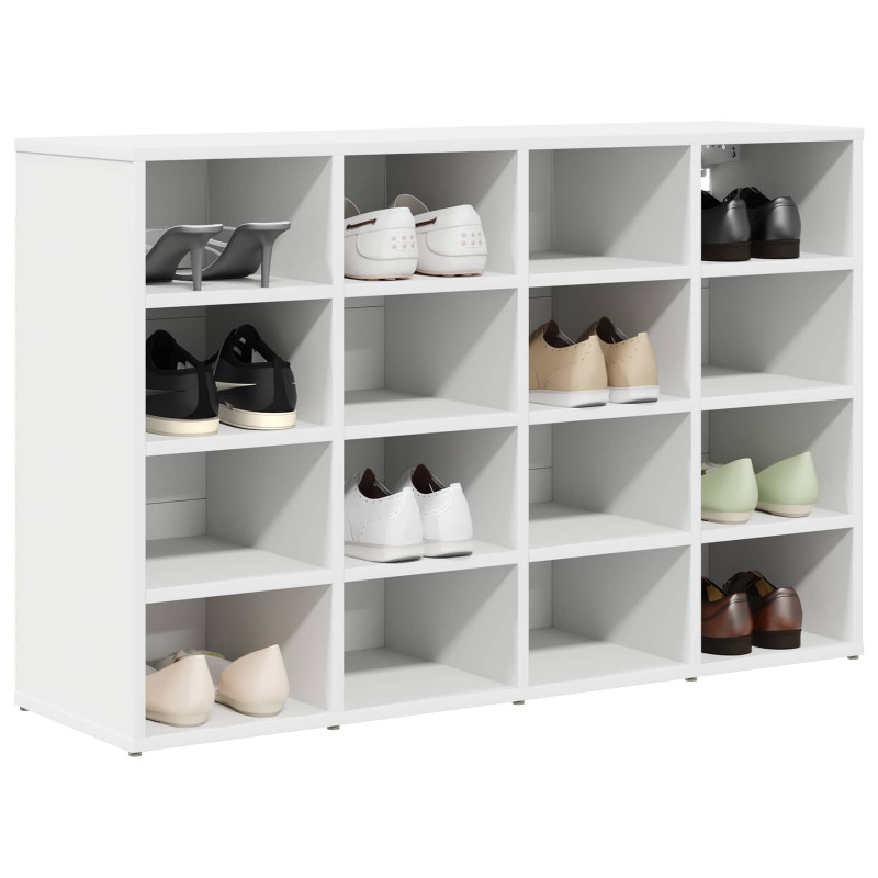 Szafka na buty Biały 103 x 30 x 67 cm Materiał drewnopochodny