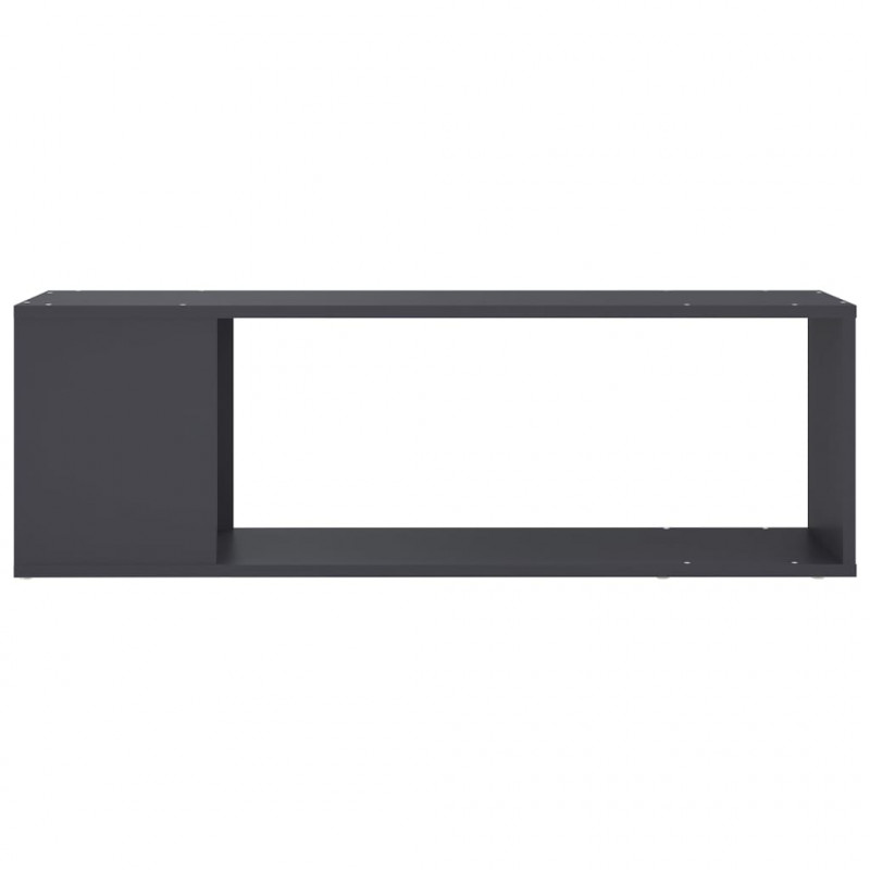 Szafka pod TV, szara, 100x24x32 cm, materiał drewnopochodny