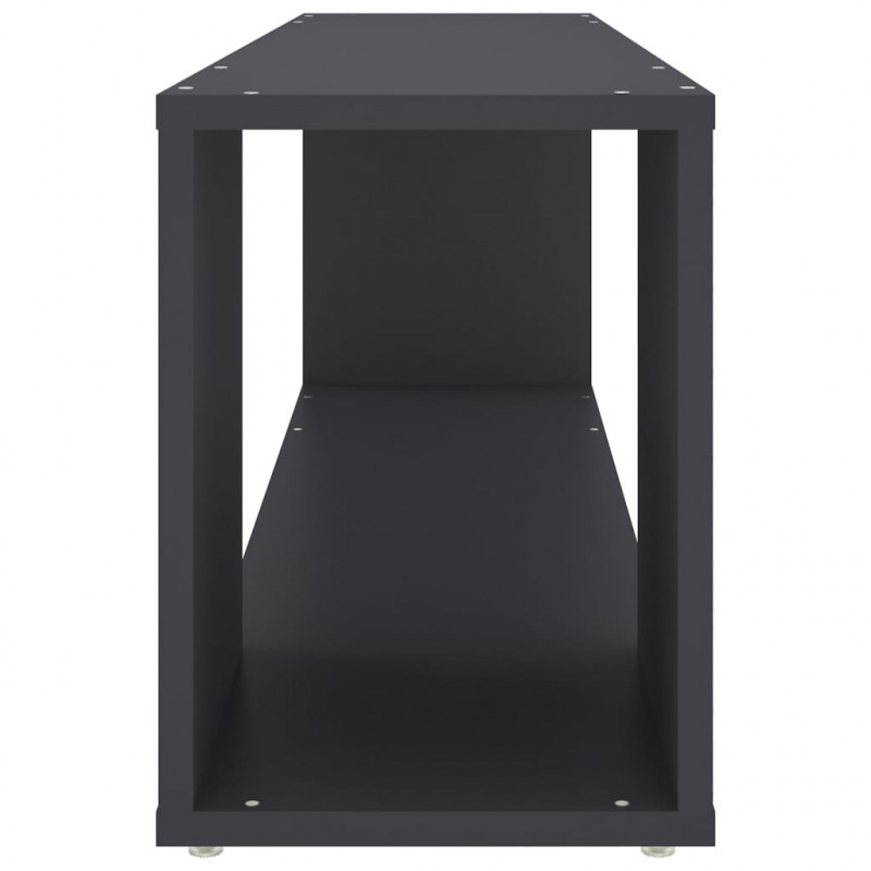 Szafka pod TV, szara, 100x24x32 cm, materiał drewnopochodny