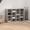 Szafka na buty z półką Betonowy szary 103 x 30 x 67 cm