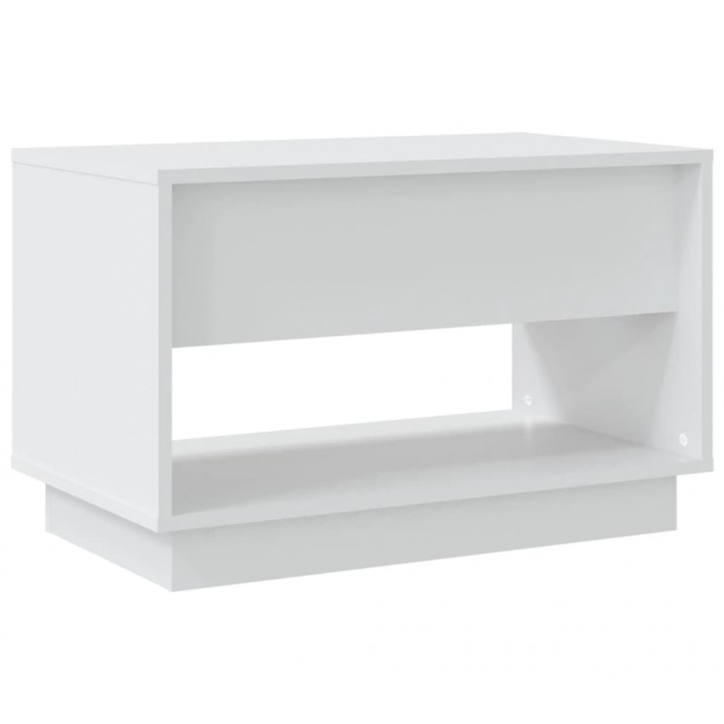 Szafka pod TV, biała, 70x41x44 cm, materiał drewnopochodny