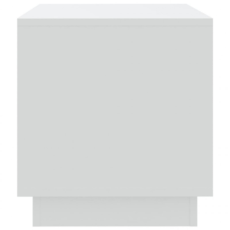 Szafka pod TV, biała, 70x41x44 cm, materiał drewnopochodny
