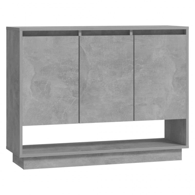 Szafka, szarość betonu, 97x31x75 cm, materiał drewnopochodny