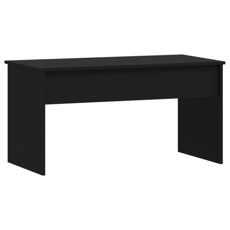 Stolik kawowy, czarny, 102x50,5x52,5 cm materiał drewnopochodny