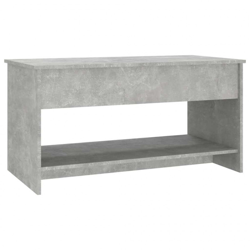 Stolik kawowy, szarość betonu, 102x50x52,5 cm