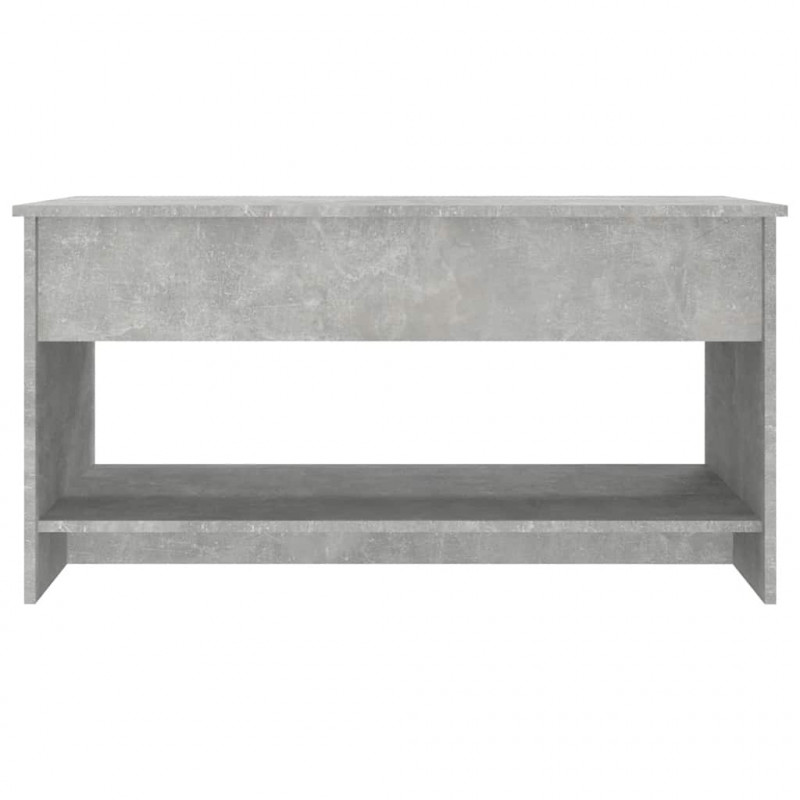 Stolik kawowy, szarość betonu, 102x50x52,5 cm