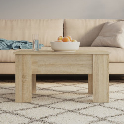 Stolik kawowy, dąb sonoma, 79x49x41, materiał drewnopochodny
