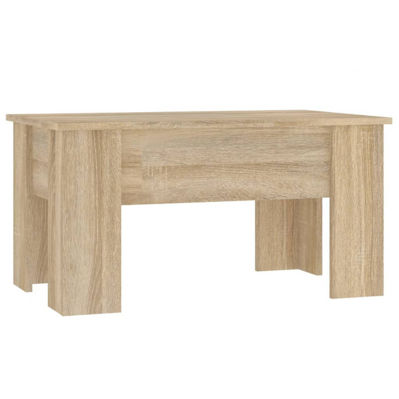 Stolik kawowy, dąb sonoma, 79x49x41, materiał drewnopochodny
