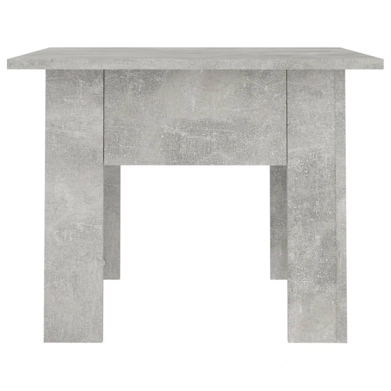 Stolik kawowy, betonowy, 55x55x42 cm, materiał drewnopochodny