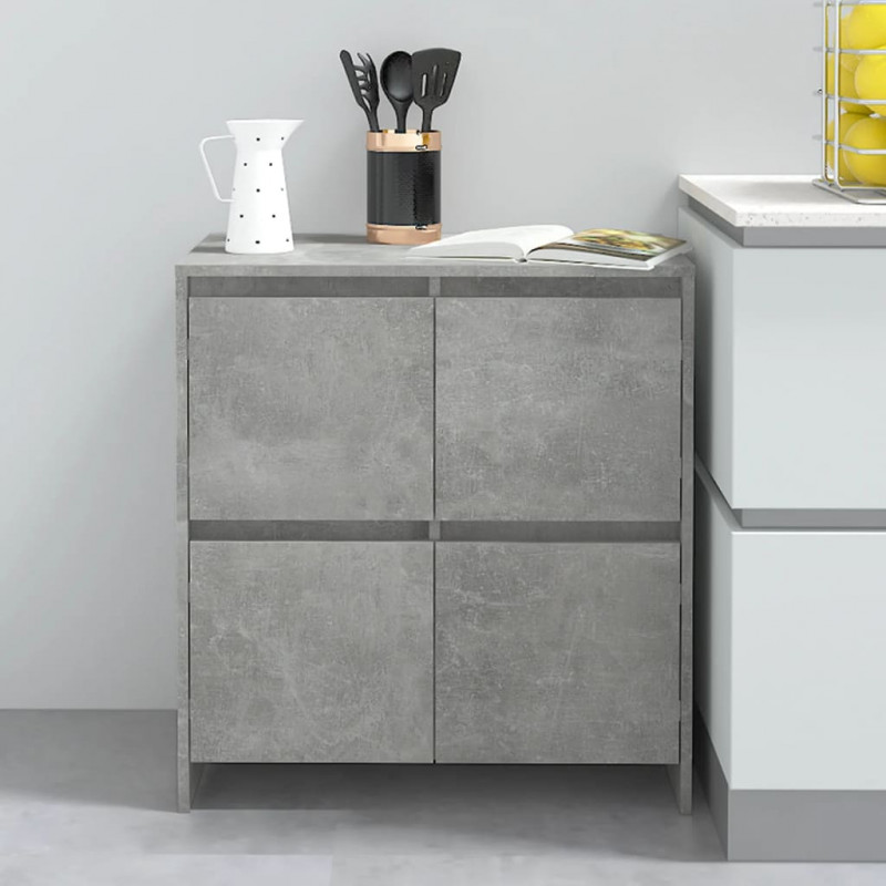 Szafka, szarość betonu, 70x41x75 cm, materiał drewnopochodny