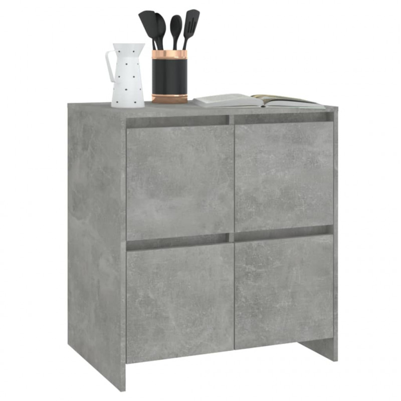 Szafka, szarość betonu, 70x41x75 cm, materiał drewnopochodny