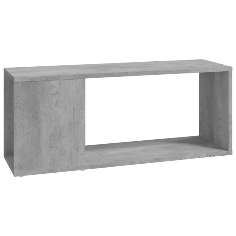 Szafka pod telewizor, szarość betonu, 80x24x32 cm